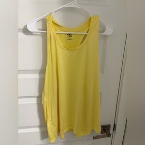 Athletic Works Yellow Women's Tank Top